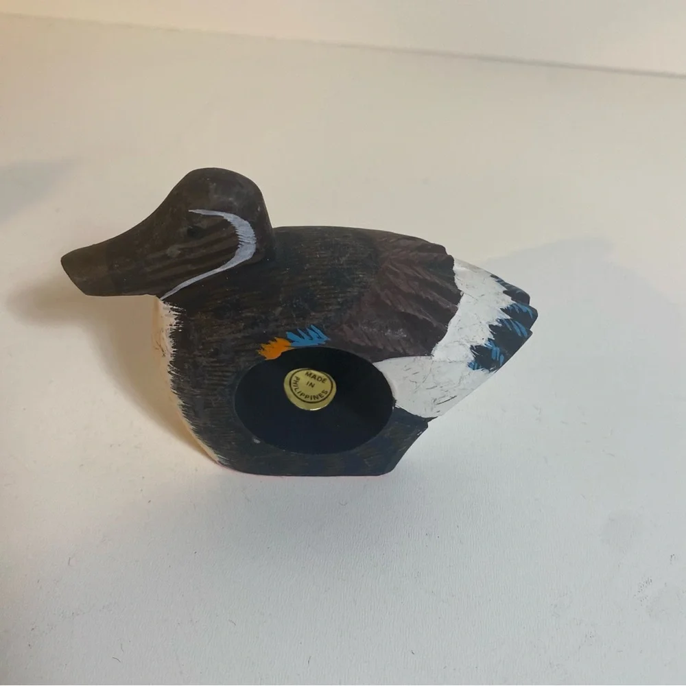 Set of 6 Wooden Painted Duck Decoy Napkin Holders